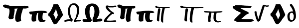 Optiscope EF Math Font