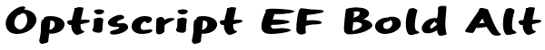 Optiscript EF Bold Alt Font