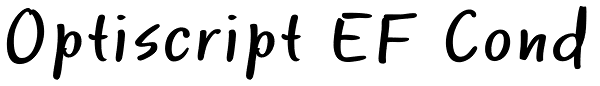 Optiscript EF Cond Font