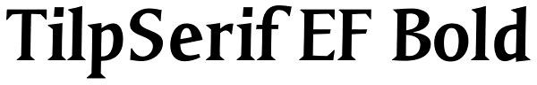 TilpSerif EF Bold Font