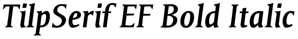 TilpSerif EF Bold Italic Font