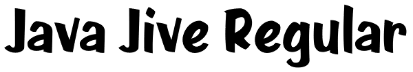 Java Jive Regular Font