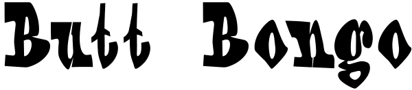 Butt Bongo Font