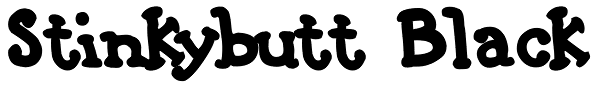 Stinkybutt Black Font