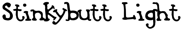 Stinkybutt Light Font
