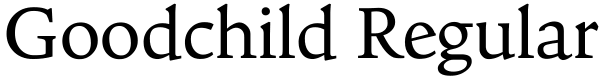 Goodchild Regular Font