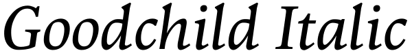 Goodchild Italic Font