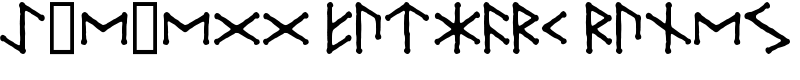 Ice-egg Futhark Runes Font