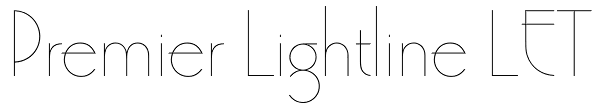 Premier Lightline LET Font