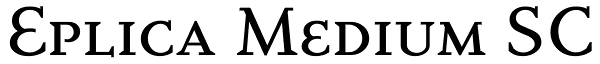Eplica Medium SC Font