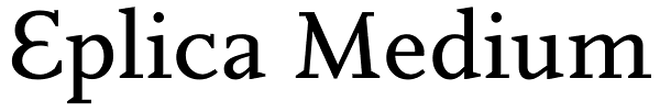 Eplica Medium Font