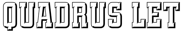 Quadrus LET Font