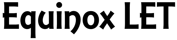 Equinox LET Font