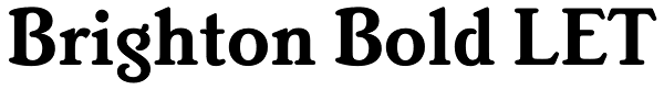 Brighton Bold LET Font