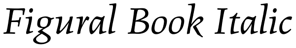 Figural Book Italic Font