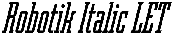 Robotik Italic LET Font