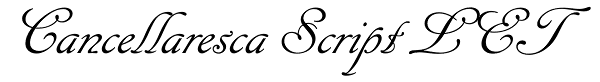 Cancellaresca Script LET Font