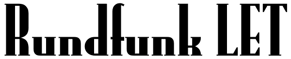 Rundfunk LET Font