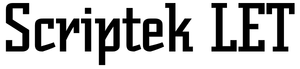 Scriptek LET Font