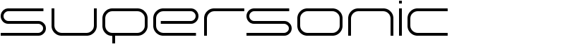 supersonic Font