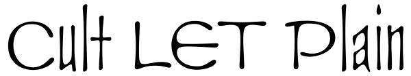 Cult LET Plain Font