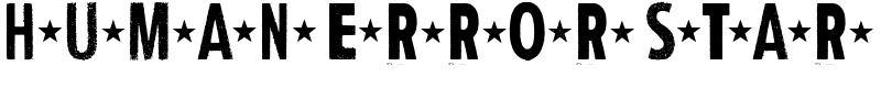 Human Error Star Font