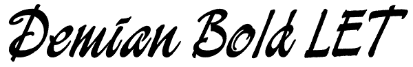 Demian Bold LET Font