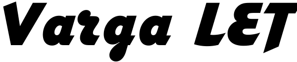 Varga LET Font