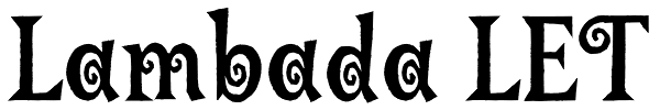 Lambada LET Font