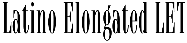 Latino Elongated LET Font