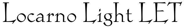 Locarno Light LET Font