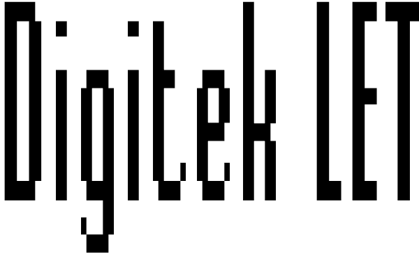 Digitek LET Font