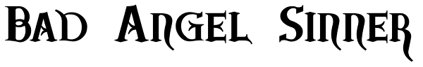 Bad Angel Sinner Font