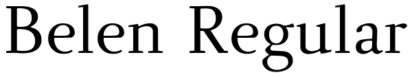 Belen Regular Font