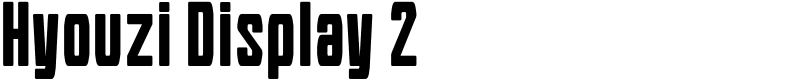 Hyouzi Display 2 Font