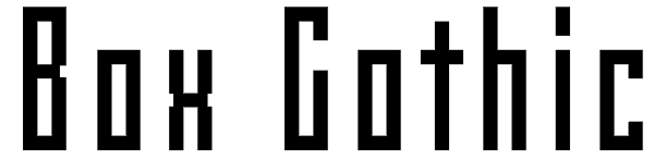 Box Gothic Font