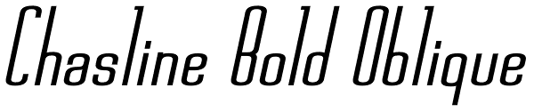 Chasline Bold Oblique Font