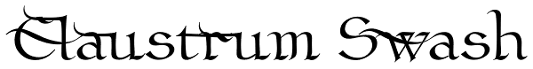 Claustrum Swash Font