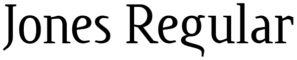 Jones Regular Font