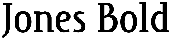 Jones Bold Font