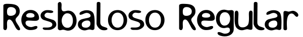 Resbaloso Regular Font