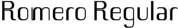 Romero Regular Font