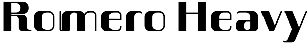 Romero Heavy Font