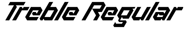 Treble Regular Font