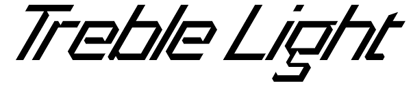Treble Light Font