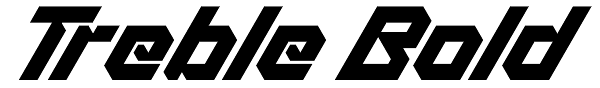 Treble Bold Font