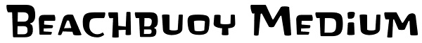 Beachbuoy Medium Font