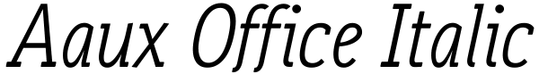 Aaux Office Italic Font