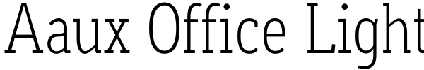 Aaux Office Light Font