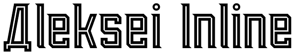 Aleksei Inline Font